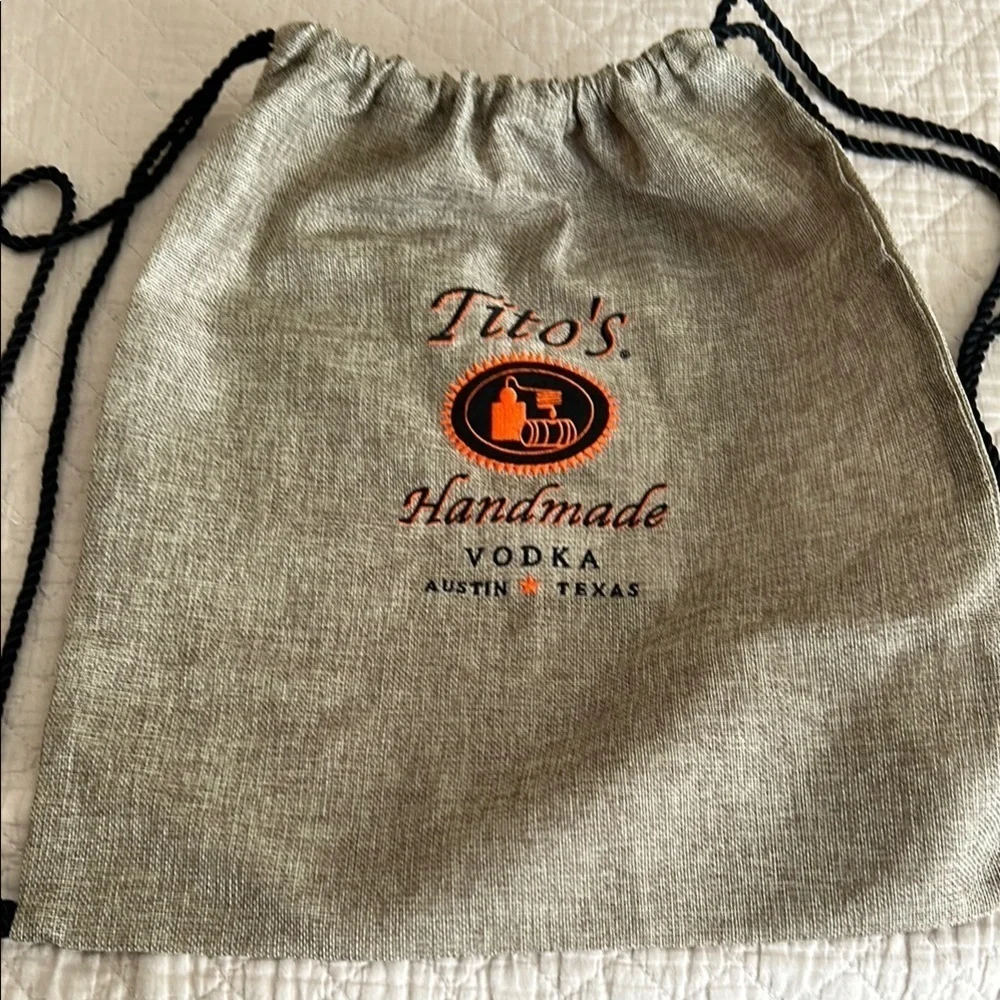 Tito's Vodka Drawstring Knapsack Backpack Bag - BRAND NEW